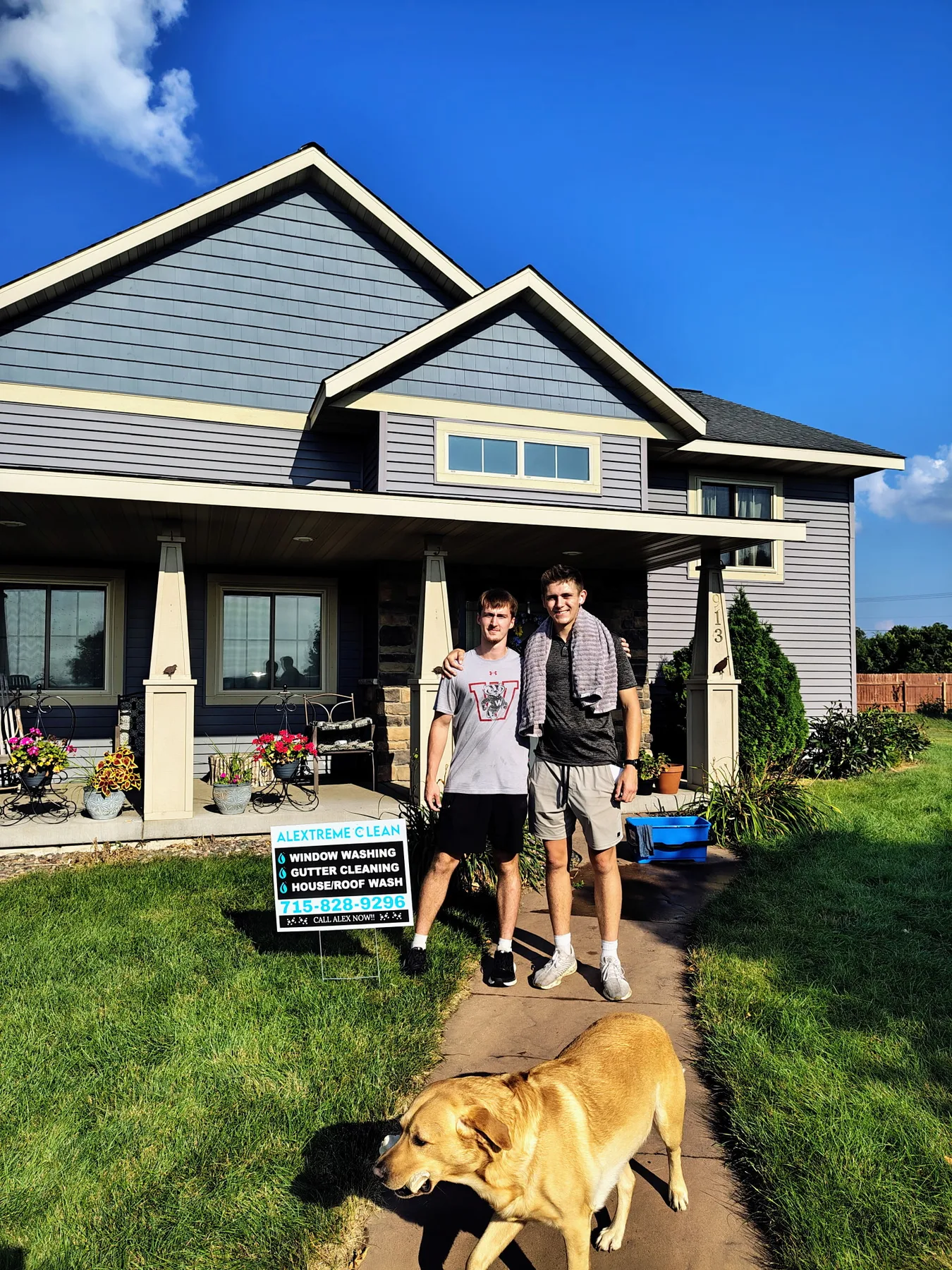 Majestic Shine house washing project in western Wisconsin